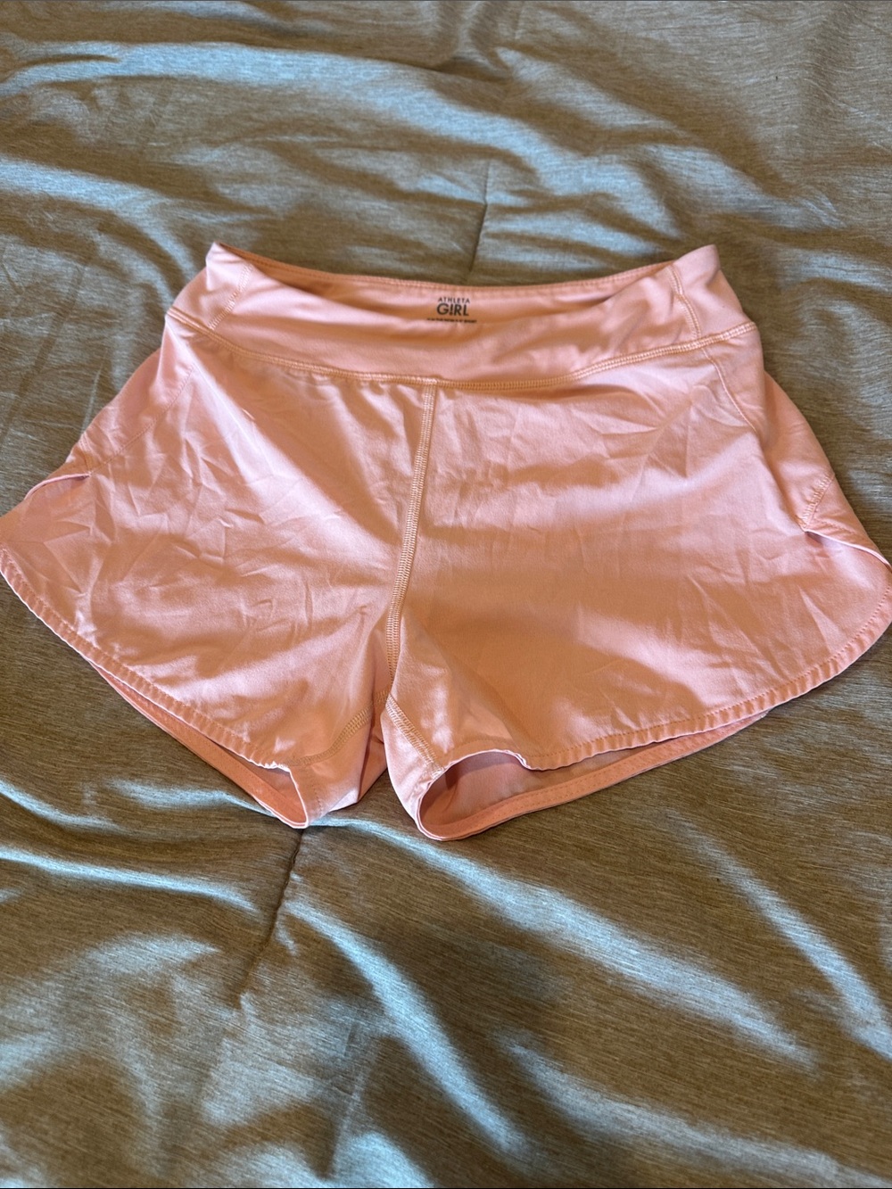 Athleta Girls Peach Athletic Running Shorts